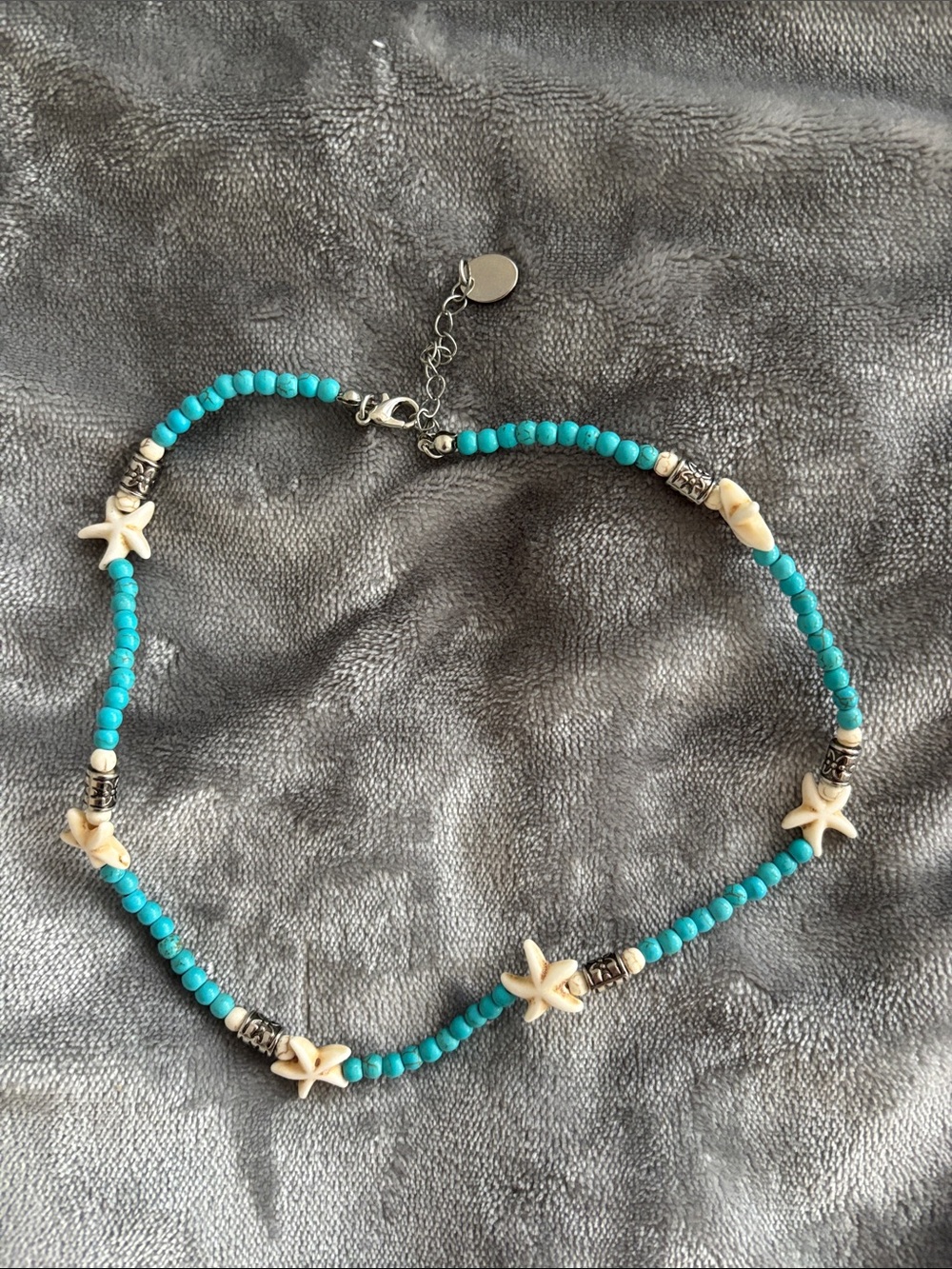 Ardene Turquoise & Cream Layered Shell Necklace Set - Picture 4 of 4